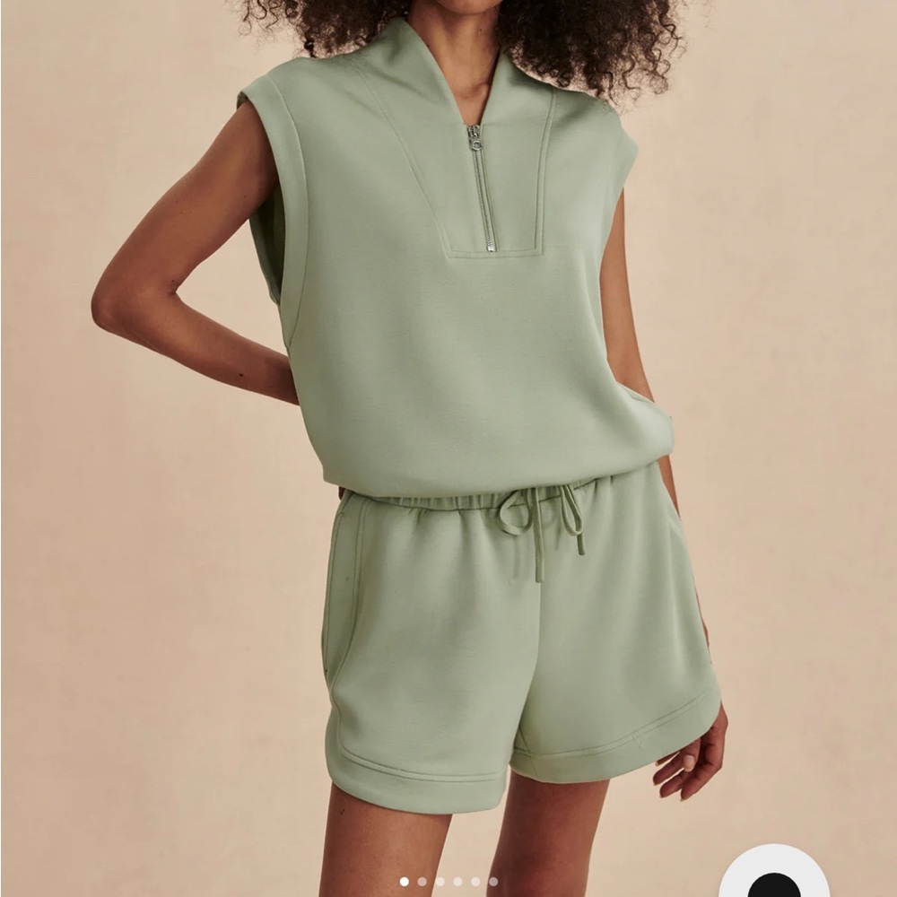 Varley Sage Green Athletic Shorts